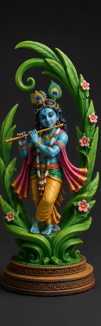 Krishna Peacock Showpiece