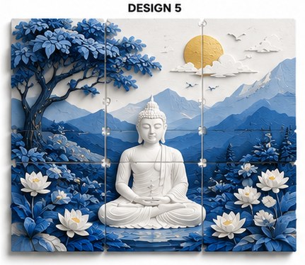 Serene Buddha — 3D Wall Art